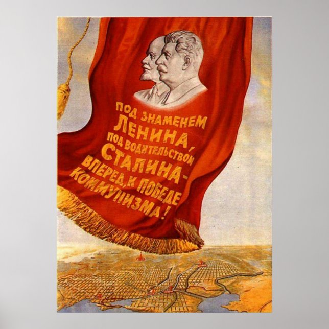 Sovjetunionens CCCP-Kall Krig Sovjetunionen Poster (Framsidan)