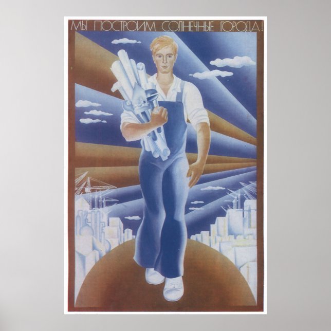 Sovjetunionens CCCP-Kall Krig Sovjetunionen Poster (Framsidan)