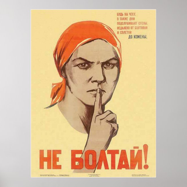 Sovjetunionens CCCP-Kall Krig Sovjetunionen Poster (Framsidan)