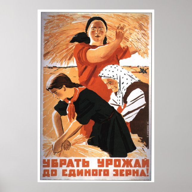 Sovjetunionens CCCP-Kall Krig Sovjetunionen Poster (Framsidan)