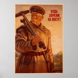 Sovjetunionens CCCP-Kall Krig Sovjetunionen Poster