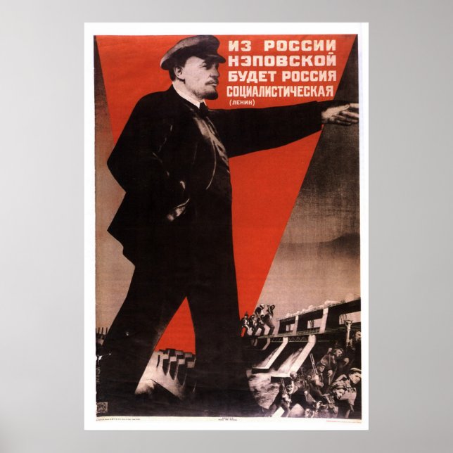 Sovjetunionens CCCP-Kall Krig Sovjetunionen Poster (Framsidan)