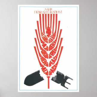 Sovjetunionens CCCP-Kall Krig Sovjetunionen Poster