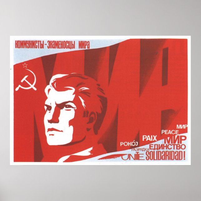 Sovjetunionens CCCP-Kall Krig Sovjetunionen Poster (Framsidan)