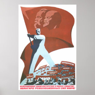 Sovjetunionens CCCP-Kall Krig Sovjetunionen Poster