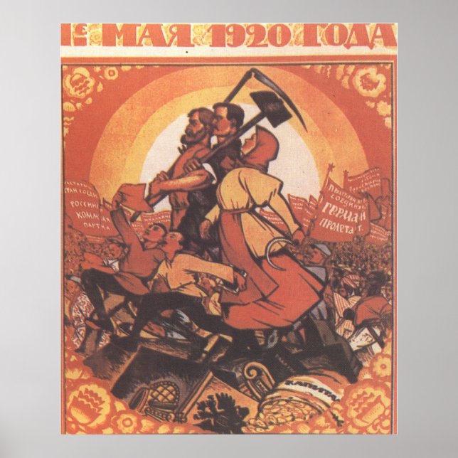 Sovjetunionens CCCP-Kall Krig Sovjetunionen Poster (Framsidan)