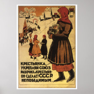 Sovjetunionens CCCP-Kall Krig Sovjetunionen Poster