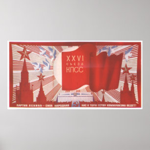 Sovjetunionens CCCP-Kall Krig Sovjetunionen Poster