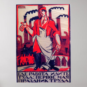 Sovjetunionens CCCP-Kall Krig Sovjetunionen Poster