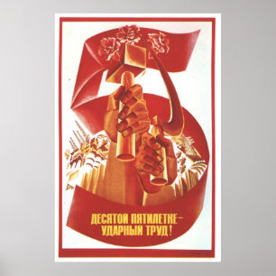 Sovjetunionens CCCP-Kall Krig Sovjetunionen Poster