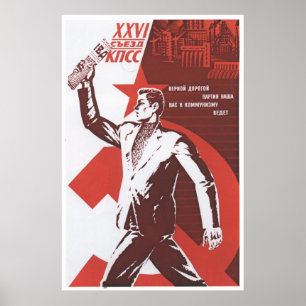 Sovjetunionens CCCP-Kall Krig Sovjetunionen Poster