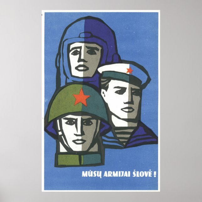 Sovjetunionens CCCP-Kall Krig Sovjetunionen Poster (Framsidan)