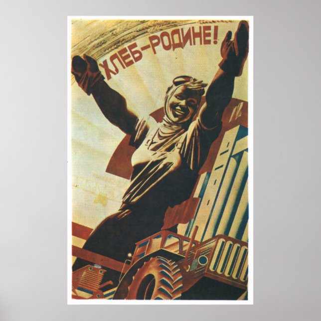 Sovjetunionens CCCP-Kall Krig Sovjetunionen Poster (Framsidan)