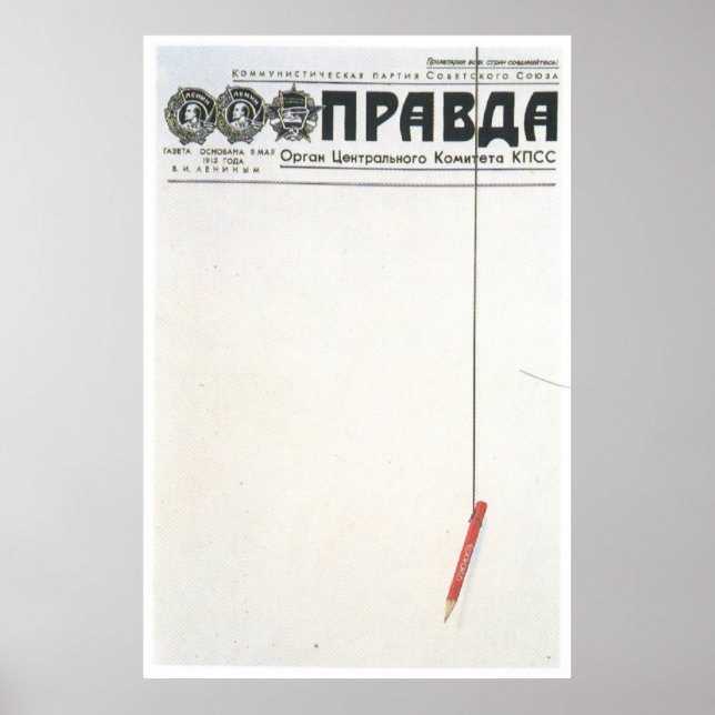 Sovjetunionens CCCP-Kall Krig Sovjetunionen Poster (Framsidan)
