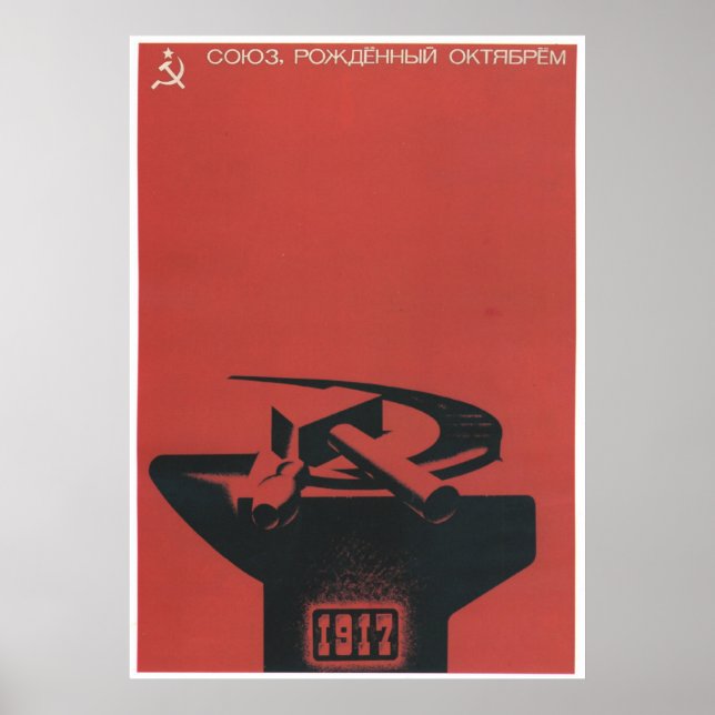 Sovjetunionens CCCP-Kall Krig Sovjetunionen Poster (Framsidan)