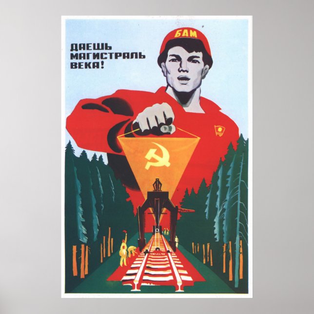 Sovjetunionens CCCP-Kall Krig Sovjetunionen Poster (Framsidan)