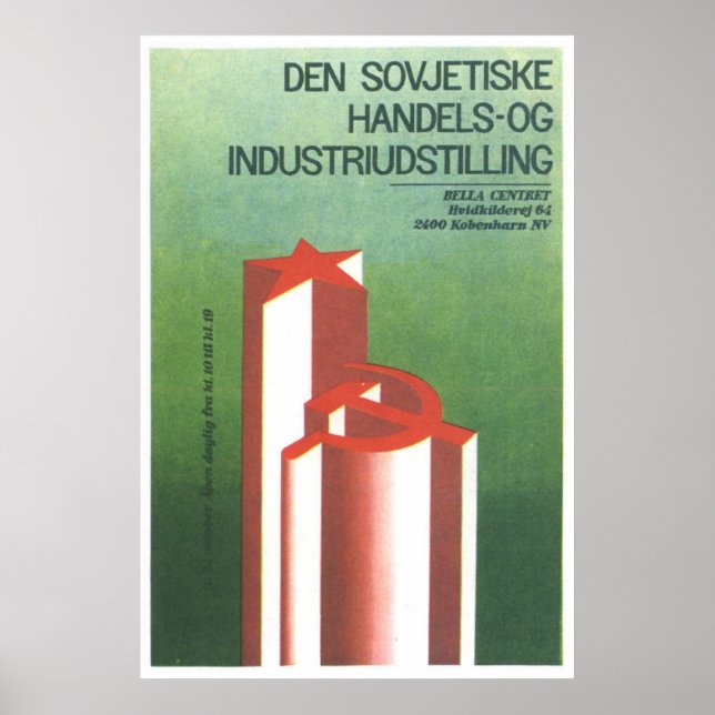 Sovjetunionens CCCP-Kall Krig Sovjetunionen Poster (Framsidan)