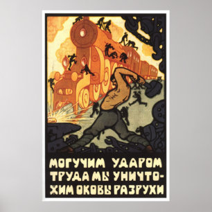 Sovjetunionens CCCP-Kall Krig Sovjetunionen Poster