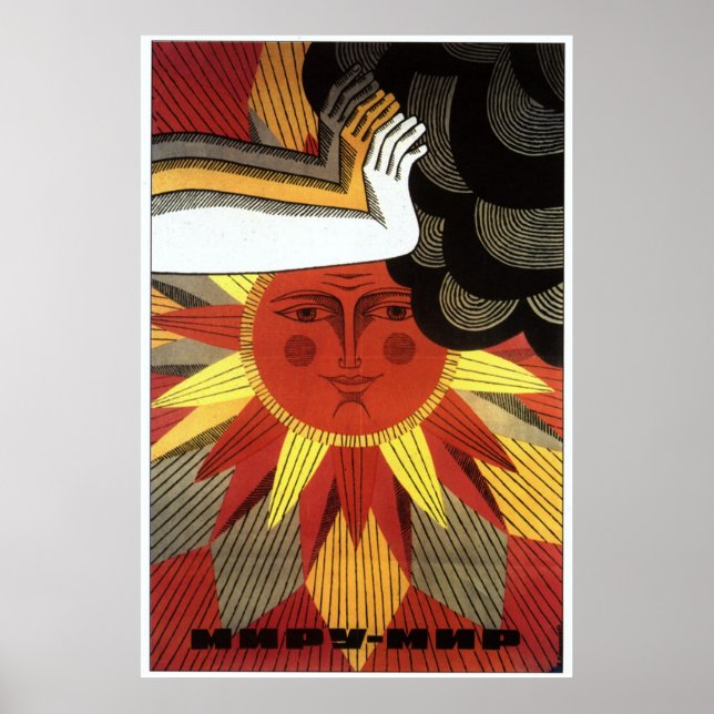 Sovjetunionens CCCP-Kall Krig Sovjetunionen Poster (Framsidan)