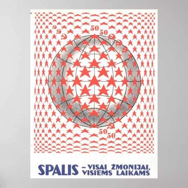 Sovjetunionens CCCP-Kall Krig Sovjetunionen Poster (Framsidan)