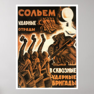 Sovjetunionens CCCP-Kall Krig Sovjetunionen Poster