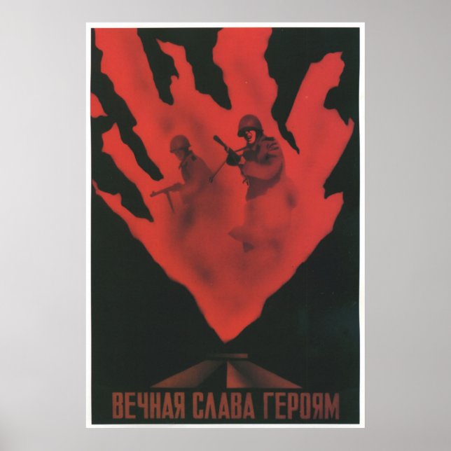 Sovjetunionens CCCP-Kall Krig Sovjetunionen Poster (Framsidan)