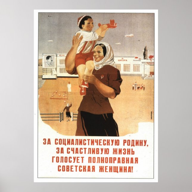 Sovjetunionens CCCP-Kall Krig Sovjetunionen Poster (Framsidan)