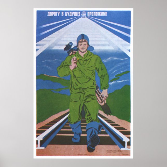 Sovjetunionens CCCP-Kall Krig Sovjetunionen Poster (Framsidan)