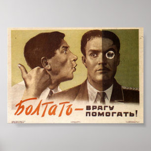 Sovjetunionens CCCP-Kall Krig Sovjetunionen Poster