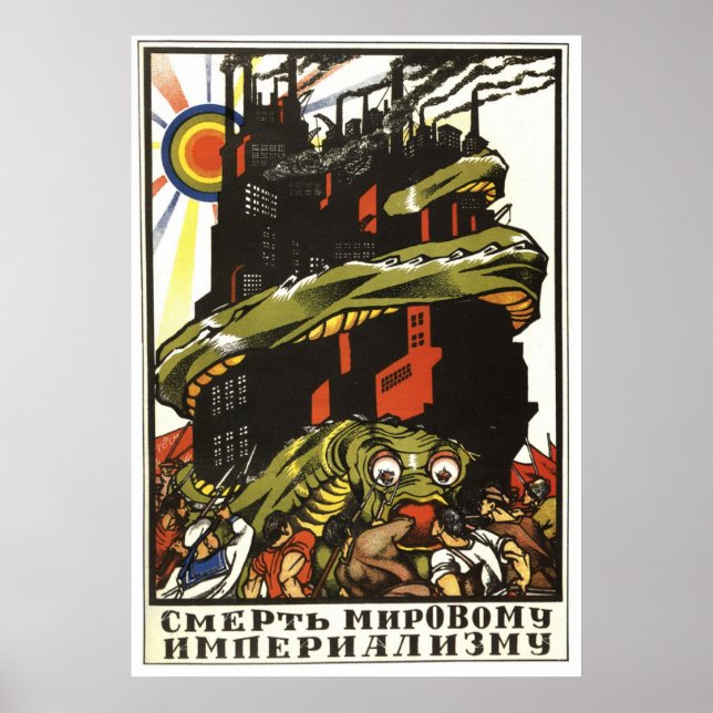 Sovjetunionens CCCP-Kall Krig Sovjetunionen Poster (Framsidan)