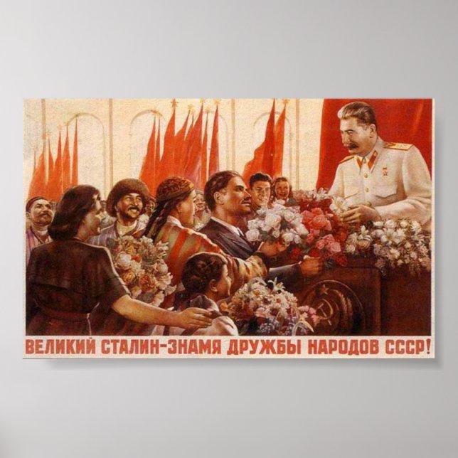Sovjetunionens CCCP-Kall Krig Sovjetunionen Poster (Framsidan)