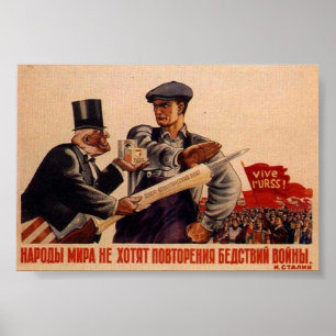 Sovjetunionens CCCP-Kall Krig Sovjetunionen Poster