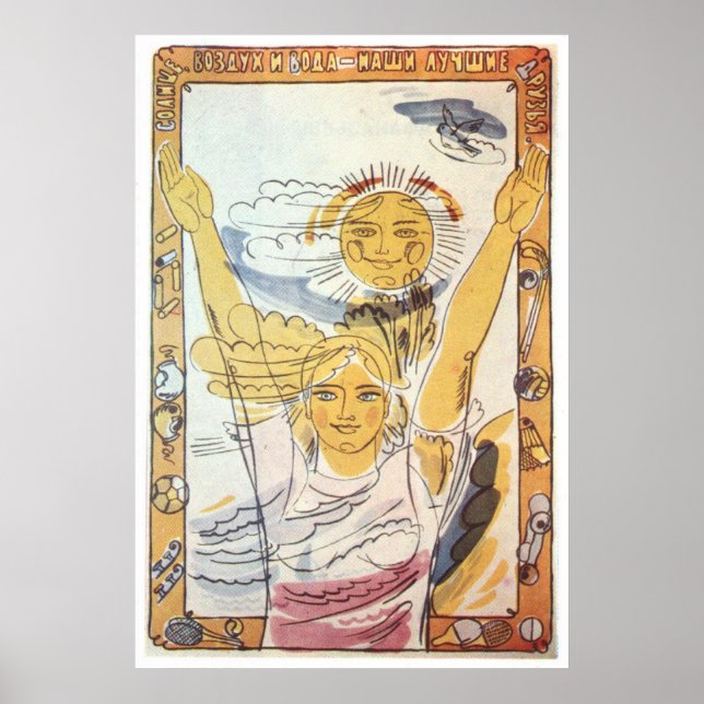 Sovjetunionens CCCP-Kall Krig Sovjetunionen Poster (Framsidan)