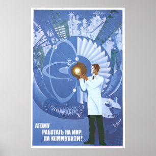 Sovjetunionens CCCP-Kall Krig Sovjetunionen Poster