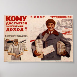 Sovjetunionens CCCP-Kall Krig Sovjetunionen Poster