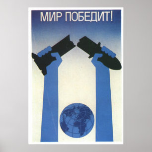 Sovjetunionens CCCP-Kall Krig Sovjetunionen Poster