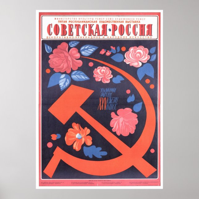 Sovjetunionens CCCP-Kall Krig Sovjetunionen Poster (Framsidan)