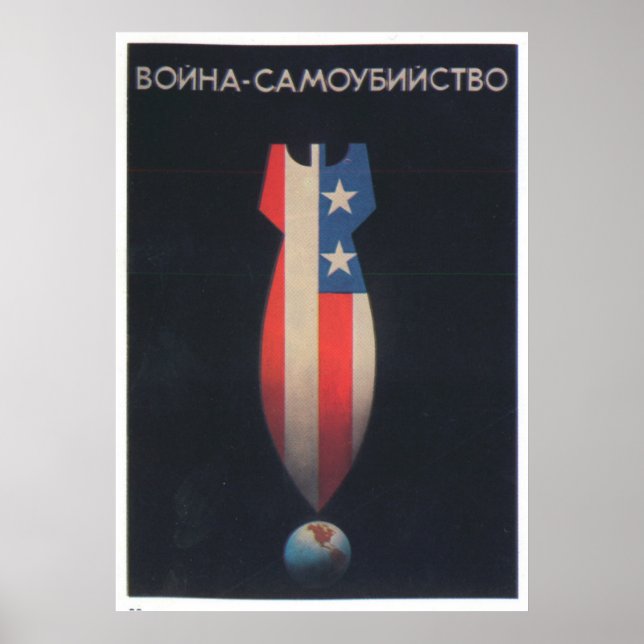 Sovjetunionens CCCP-Kall Krig Sovjetunionen Poster (Framsidan)