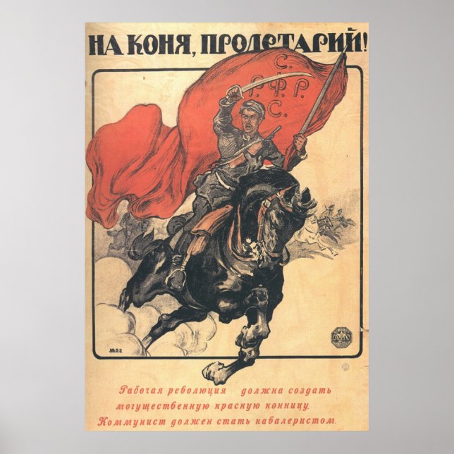 Sovjetunionens CCCP-Kall Krig Sovjetunionen Poster (Framsidan)