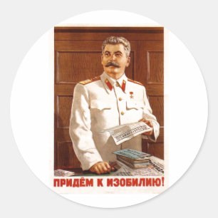 Sovjetunionens CCCP-Kall Krig Sovjetunionen Poster Runt Klistermärke