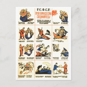 Sovjetunionens CCCP-Kall Krig Sovjetunionen Poster Vykort