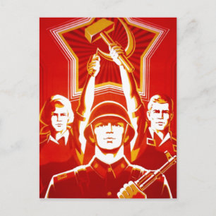 Sovjetunionens CCCP-Kall Krig Sovjetunionen Poster Vykort