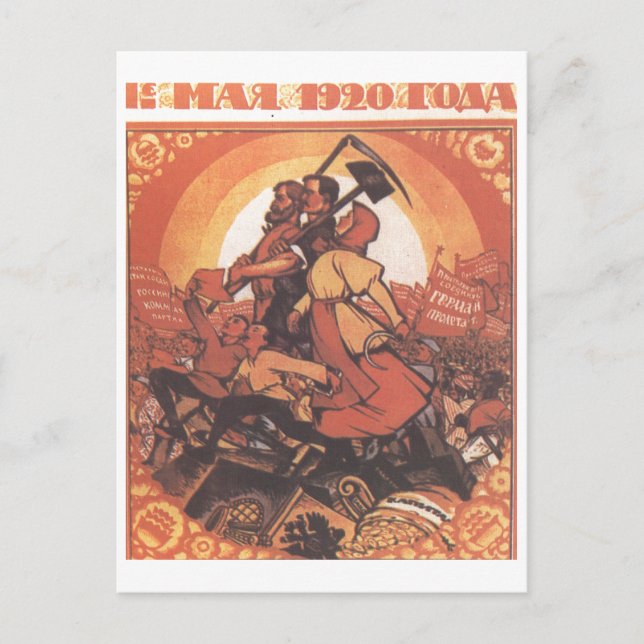 Sovjetunionens CCCP-Kall Krig Sovjetunionen Poster Vykort (Framsida)