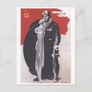 Sovjetunionens CCCP-Kall Krig Sovjetunionen Poster Vykort