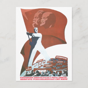 Sovjetunionens CCCP-Kall Krig Sovjetunionen Poster Vykort