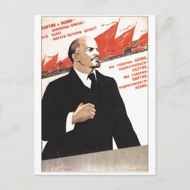 Sovjetunionens CCCP-Kall Krig Sovjetunionen Poster Vykort (Framsida)