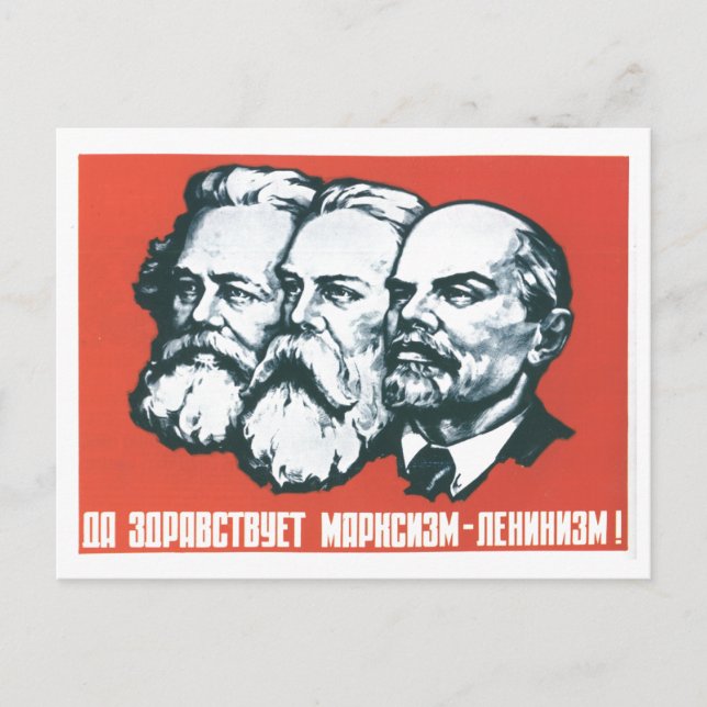 Sovjetunionens CCCP-Kall Krig Sovjetunionen Poster Vykort (Framsida)