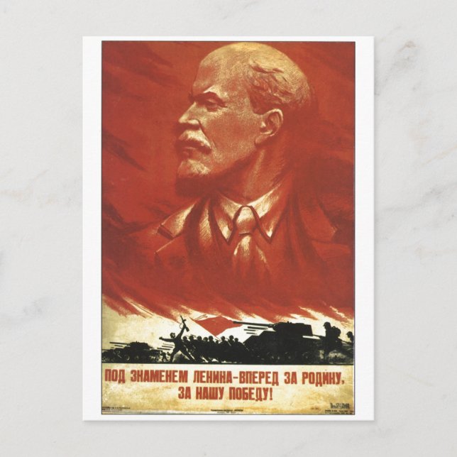 Sovjetunionens CCCP-Kall Krig Sovjetunionen Poster Vykort (Framsida)