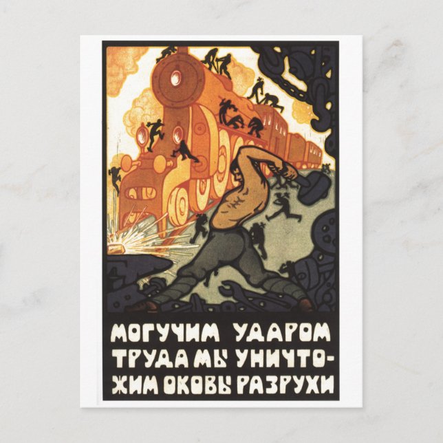 Sovjetunionens CCCP-Kall Krig Sovjetunionen Poster Vykort (Framsida)