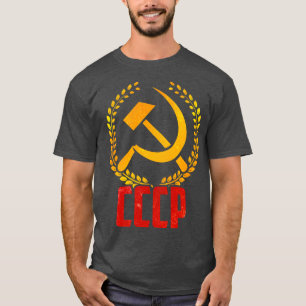 Sovjetunionens CCCP SovSR kommunism Hammer Sickle T Shirt